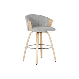 Tabouret Home ESPRIT Gris Bois 58 x 56 x 86 cm