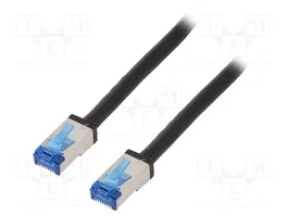 LOGILINK Cordon de raccordement S/FTP Cat 6a RJ45 50m noir
