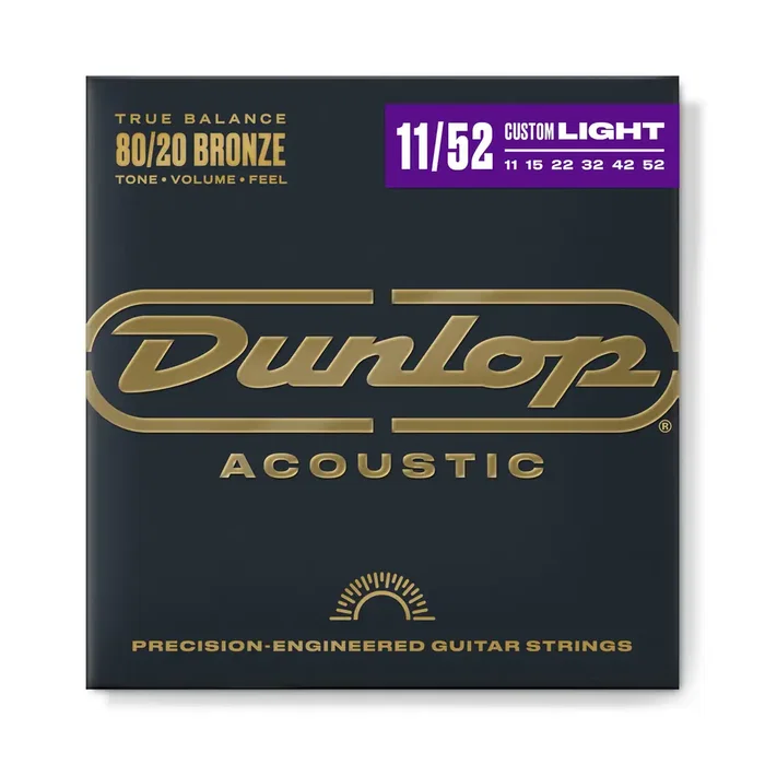 Dunlop Jeu de cordes acoustiques Bronze 80/20 Medium Light 11-52