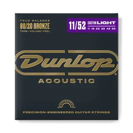 Dunlop Jeu de cordes acoustiques Bronze 80/20 Medium Light 11-52