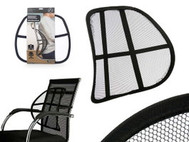 Arte Regal Support Lombaire pour Chaise 41 x 15 x 39 cm Noir Acier et Plastique (Set de 12)