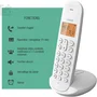 Logicom Téléphone fixe sans fil DECT ILOA 155T SOLO Blanc avec répondeur - Mains libres - 7h d'autonomie