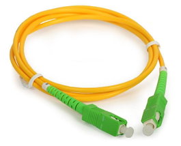 MicroConnect Câble à fibre optique SC-SC Monomode Simplex OS2 Jaune 1m