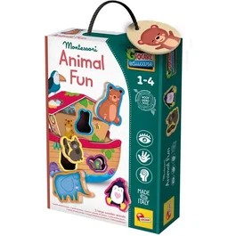 Lisciani Giochi Jouer Apprendre Bois Les Animaux Rigolos