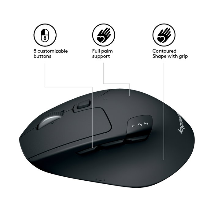 Logitech M720 Triathlon Souris sans fil Optique Logitech M720 Triathlon Souris sans fil Optique
