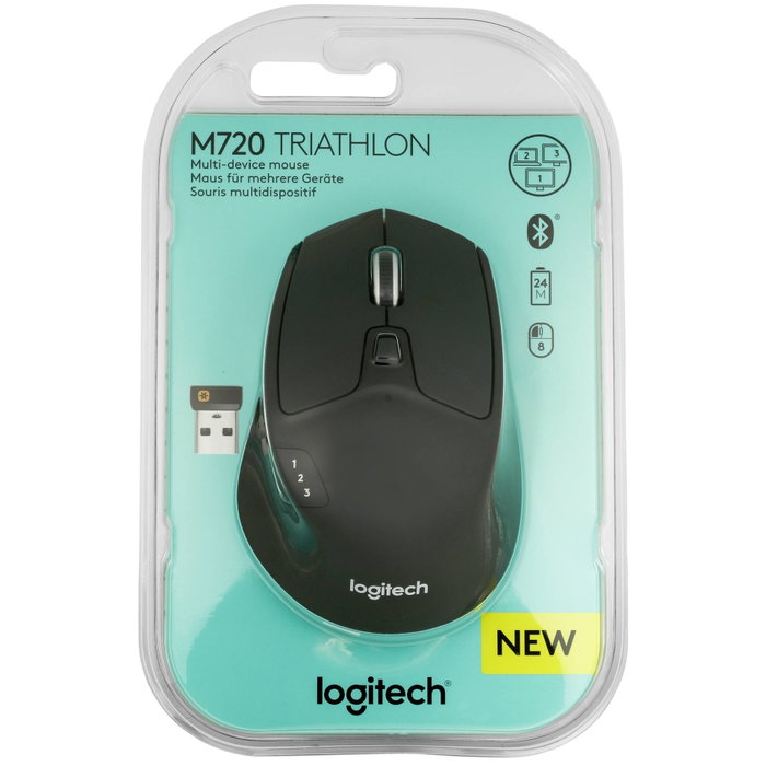 Logitech M720 Triathlon Souris sans fil Noir
