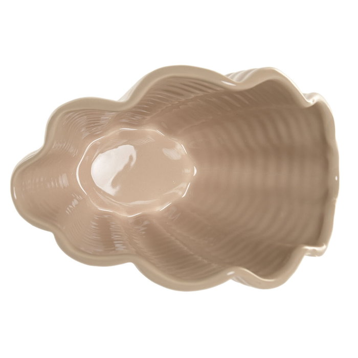Home ESPRIT Vase Beige Grès Coquillage méditerranéen