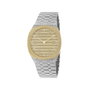 Gucci YA163403 avec cadran doré et bracelet gris