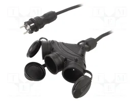 KEL Rallonge réseau EXTREM 15m 3G2,5mm2 noir