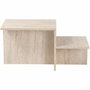 Table basse Harmony Rectangulaire Effet travertin 80 x 40 x 40 cm