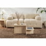 Table basse Harmony Rectangulaire Effet travertin 80 x 40 x 40 cm