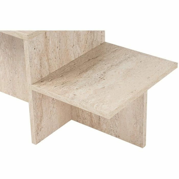 Table basse Harmony Rectangulaire Effet travertin 80 x 40 x 40 cm