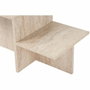 Table basse Harmony Rectangulaire Effet travertin 80 x 40 x 40 cm