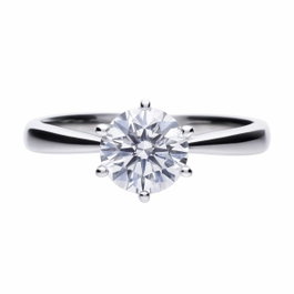 Diamonfire Bague en Argent Zirconia 8mm Taille 16,5