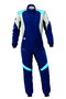 Omp Combinaison de course First Evo MY2025 FIA 8856-2018 Marine bleu / Cyan Taille 54