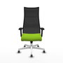 Piqueras y Crespo Chaise de Bureau Albacete Pistache et Noir