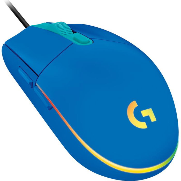 Logitech 910-005801 Souris Gamer G102 LIGHTSYNC avec Rétroéclairage Bleu - Souris Optique USB