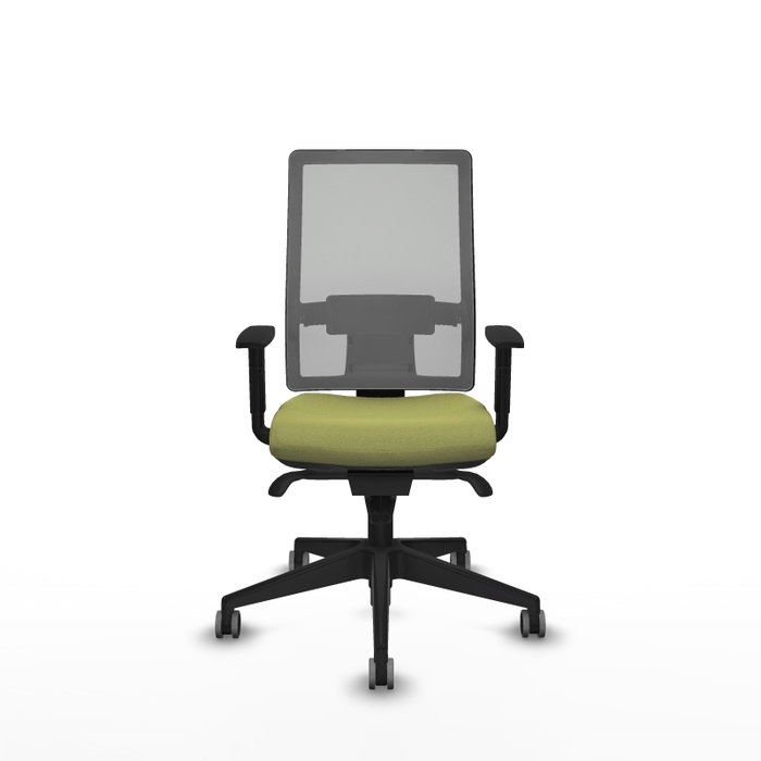 PIQUERAS Y CRESPO Chaise de bureau Horna, mécanisme synchrone, vert olive et gris PIQUERAS Y CRESPO Chaise de bureau Horna, mécanisme synchrone, vert olive et gris