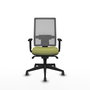 PIQUERAS Y CRESPO Chaise de bureau Horna, mécanisme synchrone, vert olive et gris