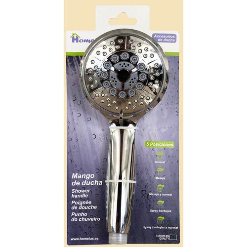 Homelux Manche de Douche ABS Chromé Ø10cm 5 Positions Homelux Manche de Douche ABS Chromé Ø10cm 5 Positions