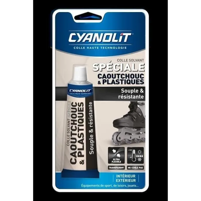 Cyanolit Colle spéciale caoutchouc et plastique - 50 mL Cyanolit Colle spéciale caoutchouc et plastique - 50 mL