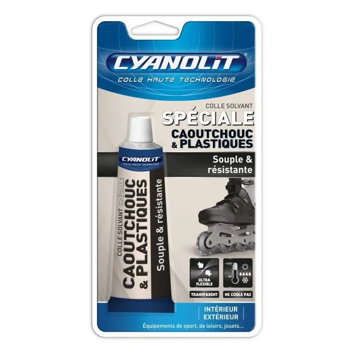 Cyanolit Colle spéciale caoutchouc et plastique - 50 mL Cyanolit Colle spéciale caoutchouc et plastique - 50 mL
