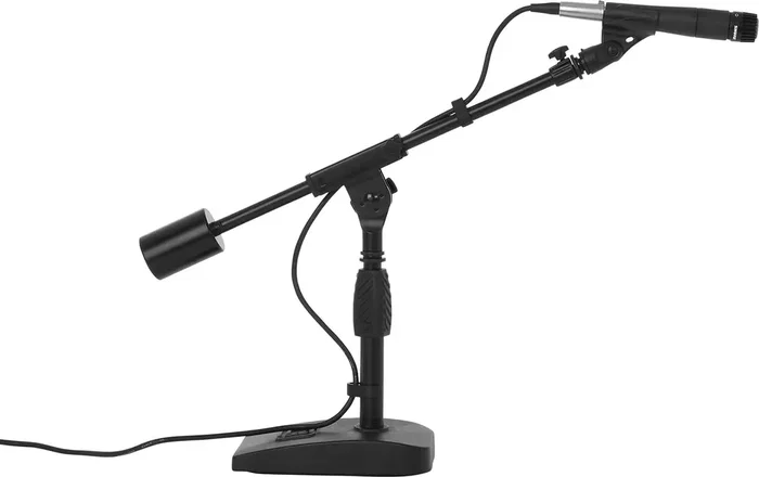 FRAMEWORKS Support de Microphone avec Bras Boom Télescopique pour Bureau et Studio
