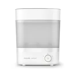 Philips Avent - Stérilisateur vapeur électrique pour biberons - Stérilise et sèche en 40 min - Élimine 99,9% des bactéries - Autonomie 24h - Compact et facile à nettoyer