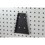 Wolfcraft 6800000 Support pour clés pour panneau perforé, acier peint noir, capacité 8 clés, 130x30x195 mm