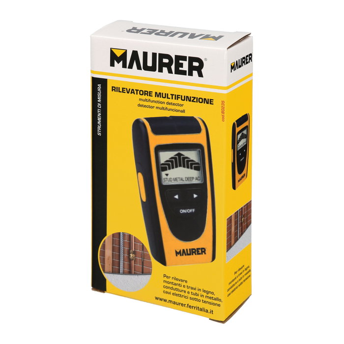 MAURER Détecteur de Mur Multifonctionnel Numérique avec Écran LCD MAURER Détecteur de Mur Multifonctionnel Numérique avec Écran LCD