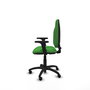PIQUERAS Y CRESPO Chaise de bureau Algarra, tissu vert, accoudoirs 2D, mécanisme de contact permanent