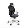 Piqueras y Crespo Chaise de Bureau 1D086G2 Gris foncé