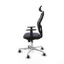 Piqueras y Crespo Chaise de Bureau 1D086G2 Gris foncé