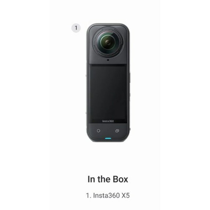 Insta360 X5 - Caméra de sport 360° 8K Étanche