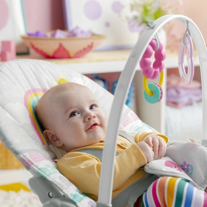 Bright Starts Transat bébé évolutif Rosy Rainbow, Rose Bright Starts Transat bébé évolutif Rosy Rainbow, Rose