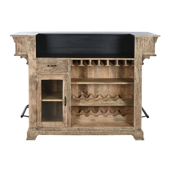 Home ESPRIT Meuble bar Marron Noir Naturel
