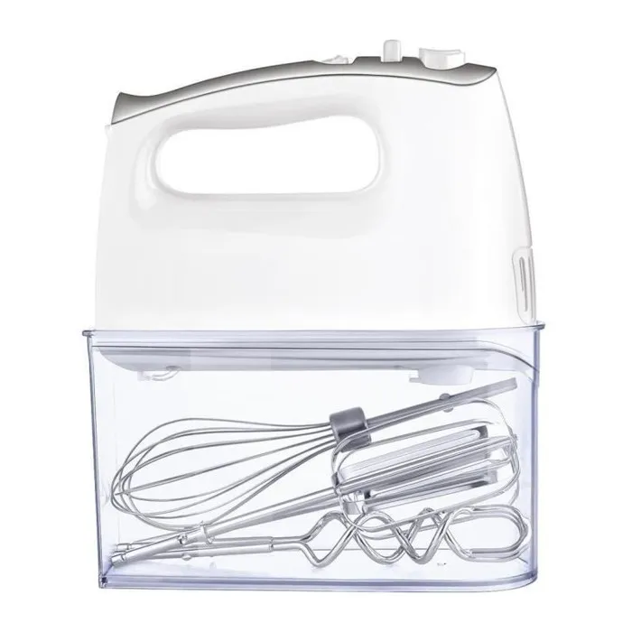 Sencor SHM 5206WH-EUE3 Batteur à Main 500 W - 5 Vitesses, Fonction Turbo avec 3 Accessoires et Boîte de Rangement Sencor SHM 5206WH-EUE3 Batteur à Main 500 W - 5 Vitesses, Fonction Turbo avec 3 Accessoires et Boîte de Rangement