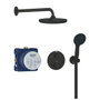 GROHE Ensemble de douche encastré Noir 25 cm