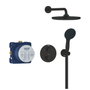 GROHE Ensemble de douche encastré Noir 25 cm