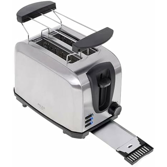 Adler AD 3222 Grille-pain 1000 W Argenté
