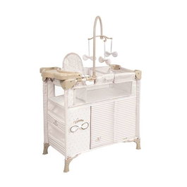 Decuevas Armario cambiador plegable Verona avec accessoires pour poupées - Armoire à langer pliable avec accessoires pour poupées jusqu'à 42 cm - Dimensions: 60x32x70 cm