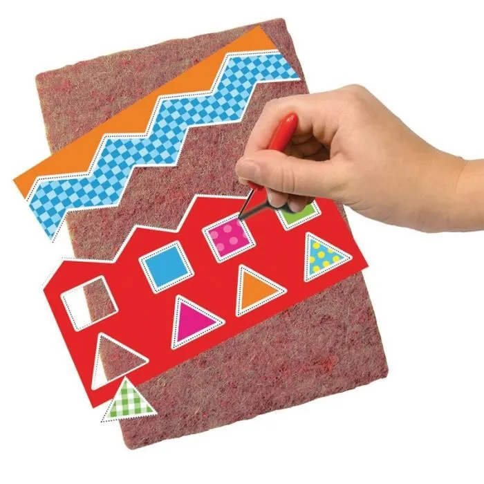 Ses Creative J'apprends à Découper, Faire des Mosaïques et Perforer - Kit d'Activités Créatives pour Enfants à partir de 3 ans