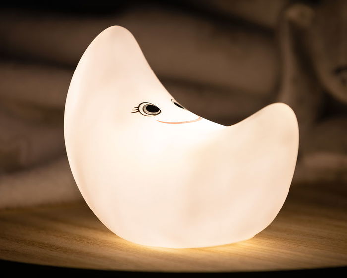 KioKids - Lampe veilleuse décorative lune, lumière d'accompagnement douce pour enfant, peur du noir, chambre, nuit, blanc KioKids - Lampe veilleuse décorative lune, lumière d'accompagnement douce pour enfant, peur du noir, chambre, nuit, blanc
