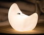 KioKids - Lampe veilleuse décorative lune, lumière d'accompagnement douce pour enfant, peur du noir, chambre, nuit, blanc