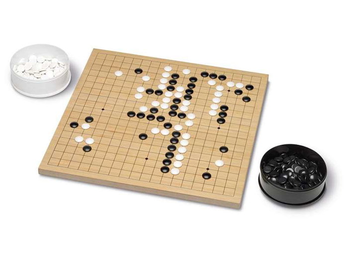 Cayro - Jeu de Go en bois 40x40 cm - Jeu de stratégie pour 2 joueurs, à partir de 8 ans