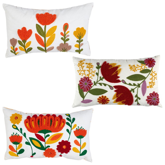 Home Deco Factory Coussin Brodé Heritage 30x50 cm