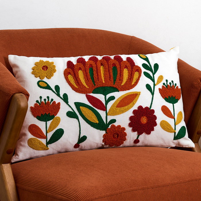 Home Deco Factory Coussin Brodé Heritage 30x50 cm