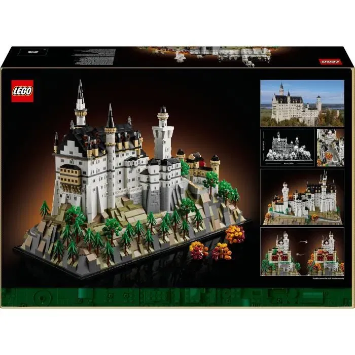 Lego Set de Construction Architecture 21063 Le Château de Neuschwanstein - 3455 Pièces pour Adultes et Décoration