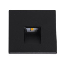 Spot d'escalier LED encastré avec façade magnétique, 3 W, IP65, 3 000 K - Noir