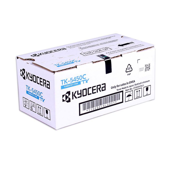 Kyocera TK-5450C Cartouche Toner Cyan Original - 1T0C0DCNL0 pour ECOSYS PA2600cx Kyocera TK-5450C Cartouche Toner Cyan Original - 1T0C0DCNL0 pour ECOSYS PA2600cx